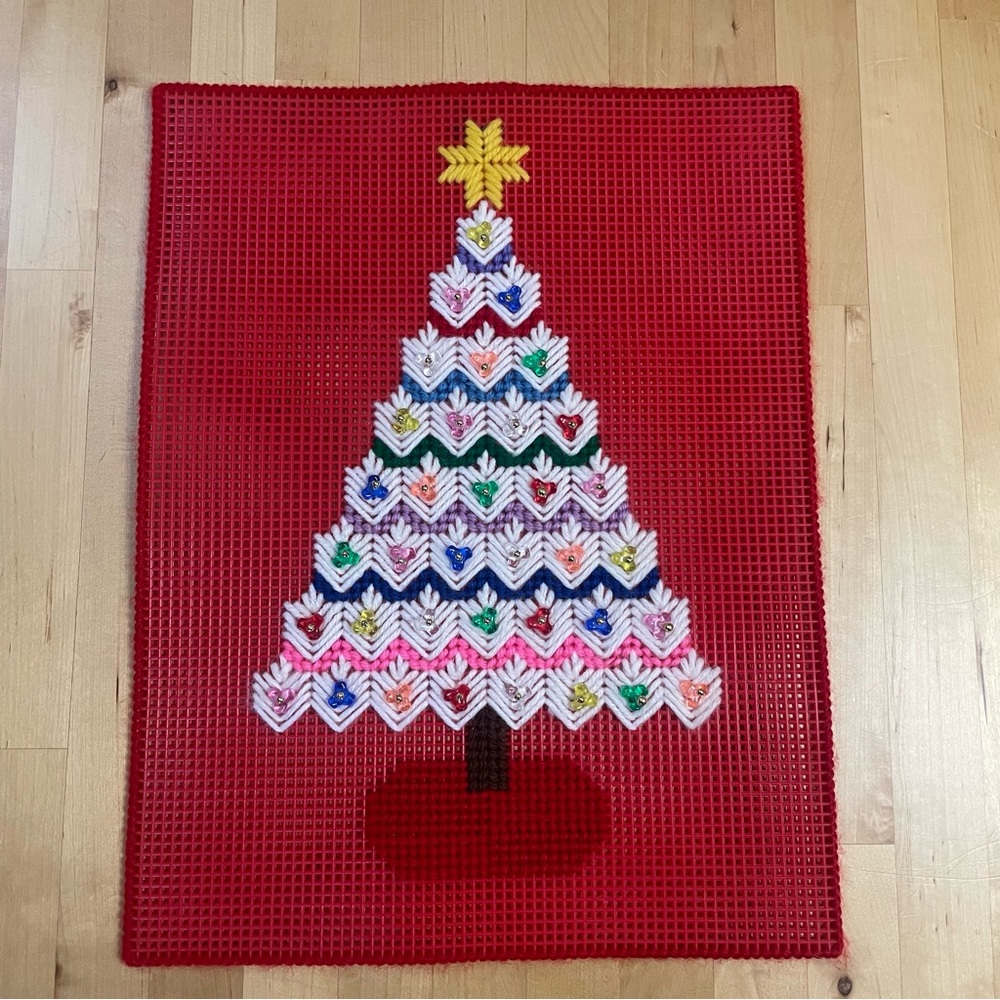 Vintage Knitted Wall Tree